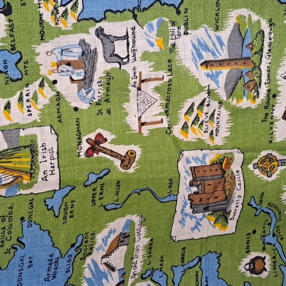 Vintage Irish Linen Bankmore Tea Towel Ireland NWOT 1980… - Picture 3 of 9